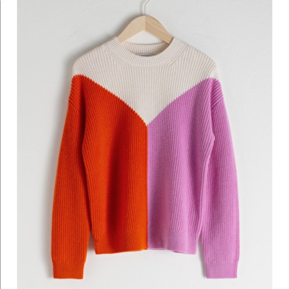 & Other Stories Sweaters - Wool Blend Colour Block Sweater